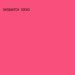 f84f7c - Sasquatch Socks color image preview