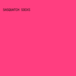 ff3e80 - Sasquatch Socks color image preview