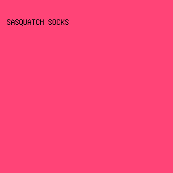 ff4477 - Sasquatch Socks color image preview