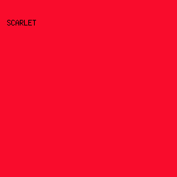 F90C2C - Scarlet color image preview