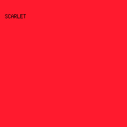 FF1A2E - Scarlet color image preview