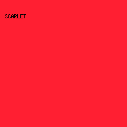 ff1f32 - Scarlet color image preview