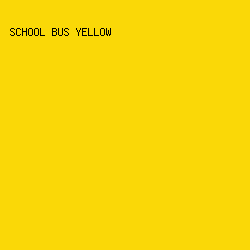 FAD807 - School Bus Yellow color image preview