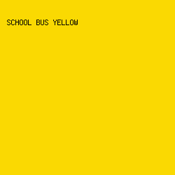FAD902 - School Bus Yellow color image preview