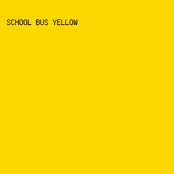 FCD800 - School Bus Yellow color image preview