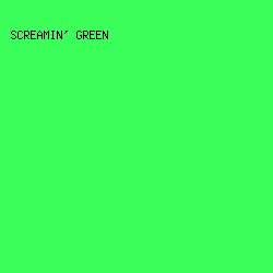 3CFE5A - Screamin' Green color image preview
