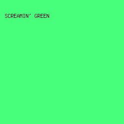 47FF7B - Screamin' Green color image preview