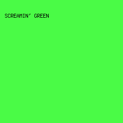 4AFB46 - Screamin' Green color image preview