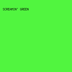 51f53f - Screamin' Green color image preview