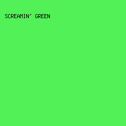 52F157 - Screamin' Green color image preview