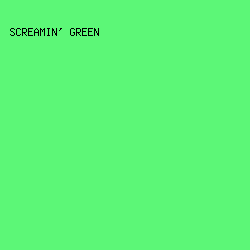 5cf777 - Screamin' Green color image preview