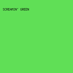60DF56 - Screamin' Green color image preview