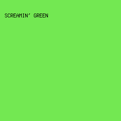 73E852 - Screamin' Green color image preview