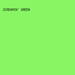 88F663 - Screamin' Green color image preview