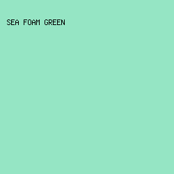 95E5C4 - Sea Foam Green color image preview