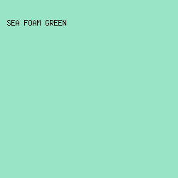 98E4C4 - Sea Foam Green color image preview