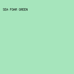 A6E5BC - Sea Foam Green color image preview