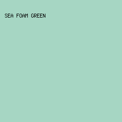a6d6c3 - Sea Foam Green color image preview