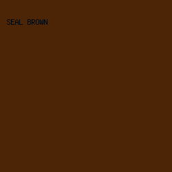 4C2506 - Seal Brown color image preview