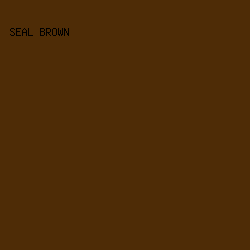 4E2C06 - Seal Brown color image preview