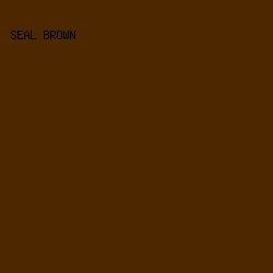 4d2700 - Seal Brown color image preview