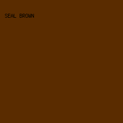 5A2C00 - Seal Brown color image preview