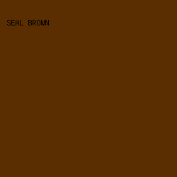 5A2E00 - Seal Brown color image preview