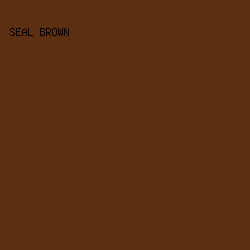 5b2f10 - Seal Brown color image preview