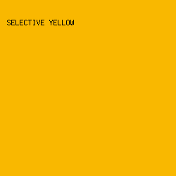 F9B800 - Selective Yellow color image preview