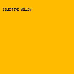 FFBB00 - Selective Yellow color image preview