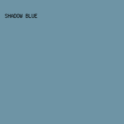 6E94A5 - Shadow Blue color image preview
