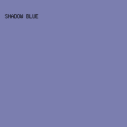 7B7EAF - Shadow Blue color image preview