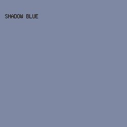 7E88A3 - Shadow Blue color image preview
