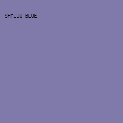 7F7AAA - Shadow Blue color image preview