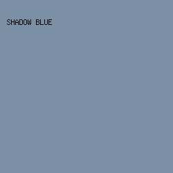 7b8fa5 - Shadow Blue color image preview