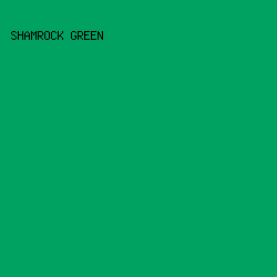 00A261 - Shamrock Green color image preview