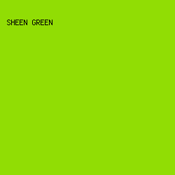 91dd04 - Sheen Green color image preview