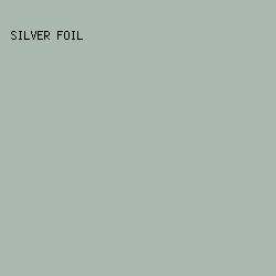 A9B8B1 - Silver Foil color image preview