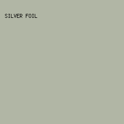 B1B6A5 - Silver Foil color image preview