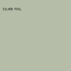 B5BCA7 - Silver Foil color image preview