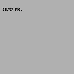 b1b0b0 - Silver Foil color image preview