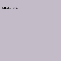 C3BBC7 - Silver Sand color image preview