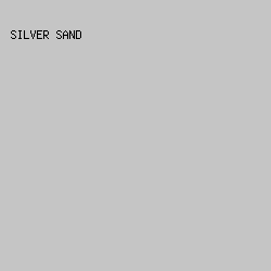 C5C5C5 - Silver Sand color image preview