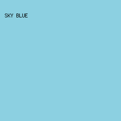 8CD0E1 - Sky Blue color image preview
