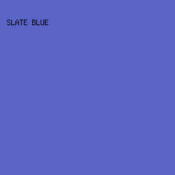 5A64C7 - Slate Blue color image preview
