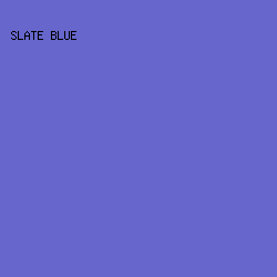6666cc - Slate Blue color image preview