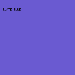 6a5ad1 - Slate Blue color image preview