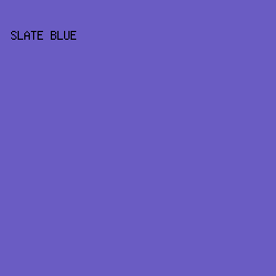 6a5cc3 - Slate Blue color image preview