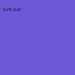 6f58d8 - Slate Blue color image preview