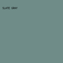6f8c88 - Slate Gray color image preview